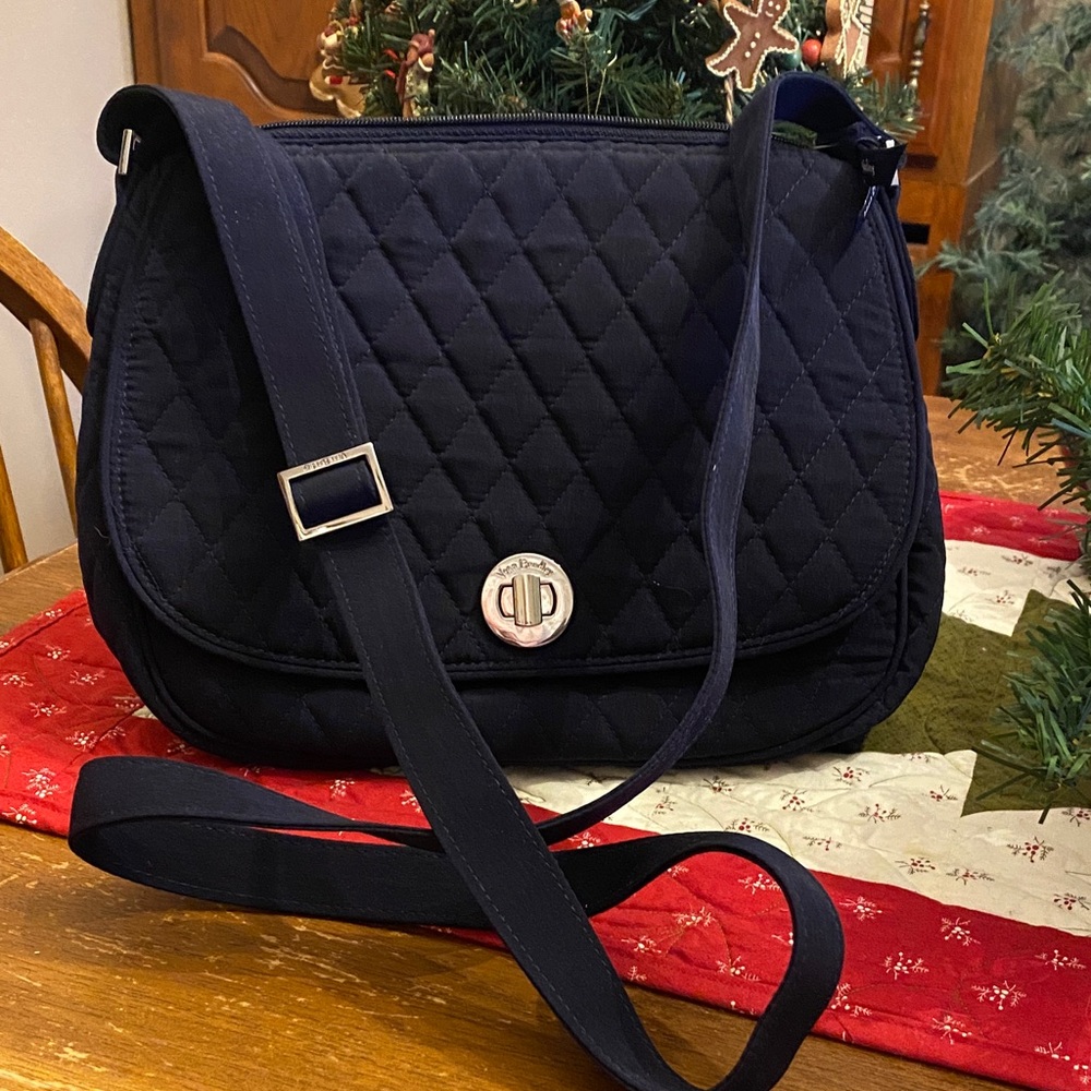 Vera Bradley Quilted Navy Crossbody Bag